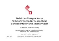 BehÃ¶rdenÃ¼bergreifende Fallkonferenzen fÃ¼r jugendliche ...