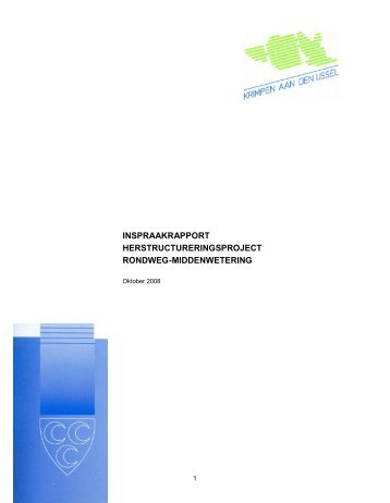 Inspraakrapport Rondweg-Middenwetering - Gemeente Krimpen ...