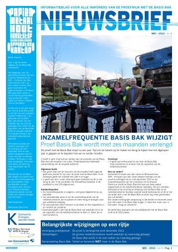 Nieuwsbrief 4 - Gemeente Krimpen aan den IJssel