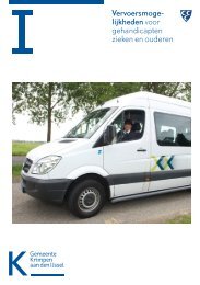 Vervoersmogelijkheden voor gehandicapten, zieken en ouderen in ...
