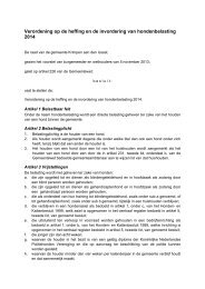 Verordening hondenbelasting - Gemeente Krimpen aan den IJssel