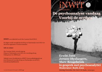 De psychoanalyse vandaag Voorbij de mythes De psychoanalyse ...