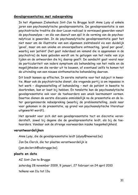 brochure 2009-2010.pdf - Psychoanalyse Lacan - Freud | NLS Kring ...