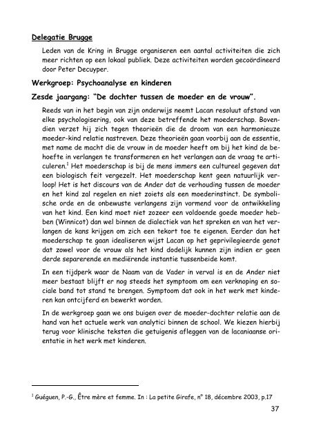 brochure 2009-2010.pdf - Psychoanalyse Lacan - Freud | NLS Kring ...