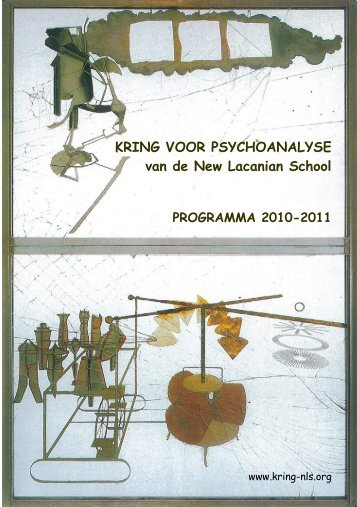 KRING VOOR PSYCHOANALYSE van de New Lacanian School ...