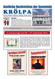 August 2013 - Gemeinde Krölpa