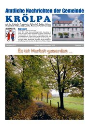 November 2013 - Gemeinde Krölpa