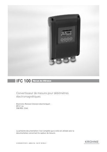 Convertisseur de mesure pour dÃ©bitmÃ¨tres Ã©lectromagnÃ©tiques