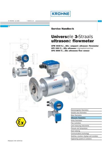 Universele 3-Straals ultrasone flowmeter