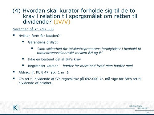 eksamensrelevant workshop i formueret - Kromann Reumert