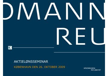 AKTIELÃNSSEMINAR - Kromann Reumert