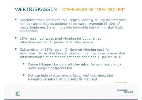 AKTIELÃNSSEMINAR - Kromann Reumert