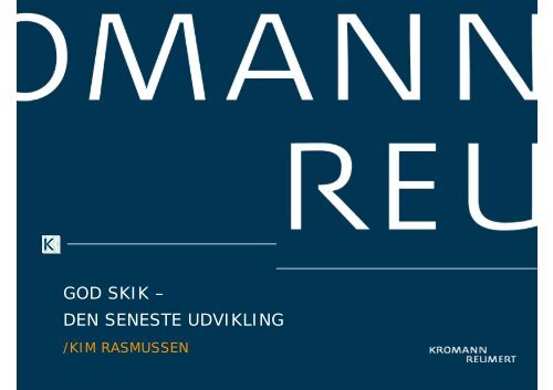 Stk. 1. - Kromann Reumert