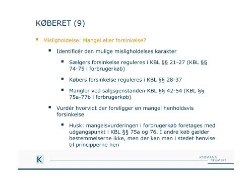 JD-CASE I ERSTATNING OG KONTRAKT - Kromann Reumert