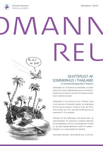 SKattepligt af SommeRhuS i thailaNd - Kromann Reumert