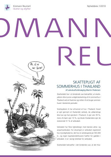 SKattepligt af SommeRhuS i thailaNd - Kromann Reumert