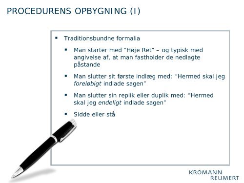 PROCEDURE - Kromann Reumert