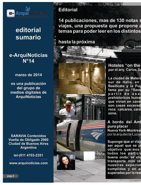 e-ArquiNoticias N° 14 marzo 2014