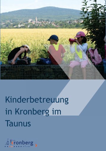 Kindertagesstättenbroschüre - Stadt Kronberg im Taunus