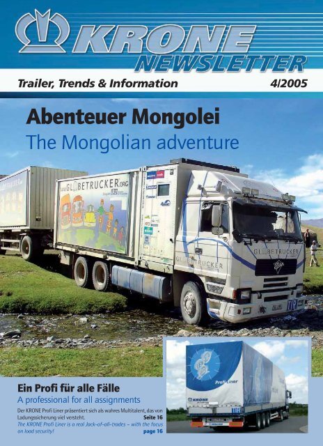 Abenteuer Mongolei - Fahrzeugwerk Bernard KRONE GmbH