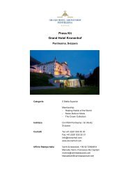 Press kit del Grand Hotel Kronenhof. (PDF 148 KB)