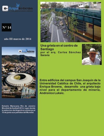 e-AN N° 14 nota 7 - Una grieta en el centro de Santiago por el arq. Carlos Sánchez Saravia