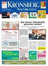 Ausgabe lesen - Kronsberg Nachrichten