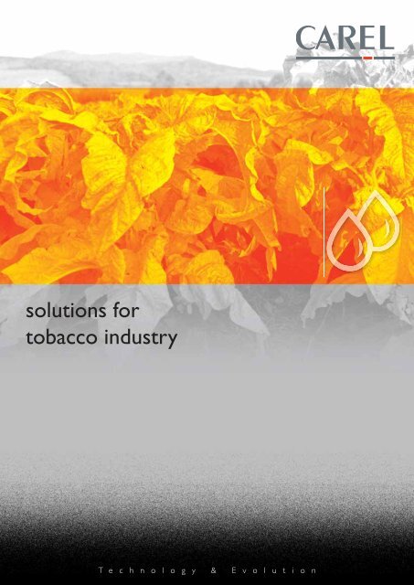 Humidity control in tobacco industry