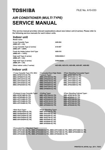SM_4 Sereis VRF Indoor Units.pdf - Cool Designs Ltd