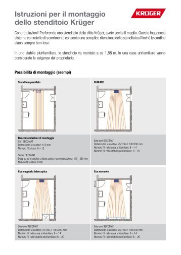 Istruzioni per il montaggio dello stenditoio KrÃ¼ger - KrÃ¼ger and Co