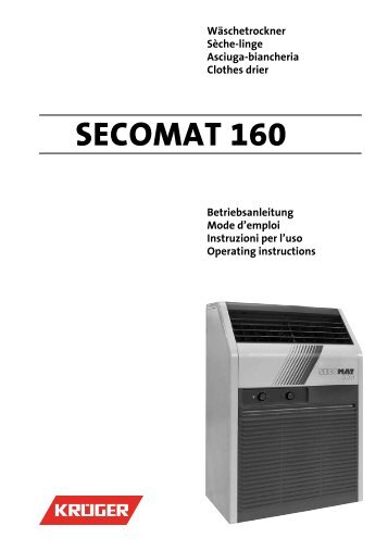 SECOMAT 160 - Luftentfeuchter