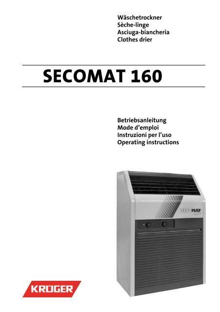 SECOMAT 160 - Luftentfeuchter