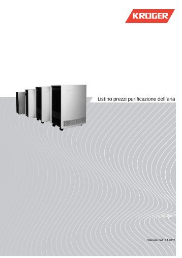 Listino prezzi purificatore d'aria 2012 - KrÃ¼ger and Co