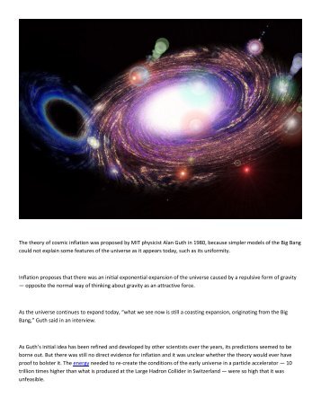 Koyal Group Info Mag - A new look at the Big Bang, moments later
