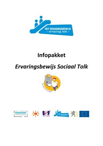 Infopakket Ervaringsbewijs Sociaal Tolk - Kruispunt Migratie-Integratie