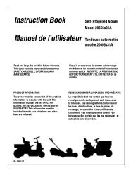 Instruction Book Manuel de l'utilisateur Tondeuse autotractÃ©e - Krysiak