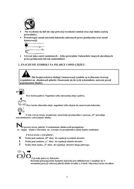 Instrukcja obsÅugi pilarki spalinowej Forest 50 UPDATED.pdf - Krysiak