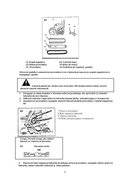 Instrukcja obsÅugi pilarki spalinowej Forest 50 UPDATED.pdf - Krysiak
