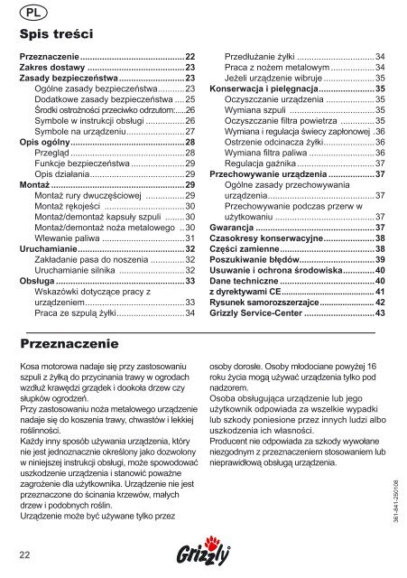 Motorsense Kosa motorowa - Krysiak