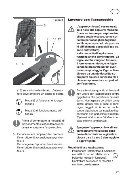 Laubsauger Aspiratore / soffiatore Aspirateur de feuilles ... - Krysiak