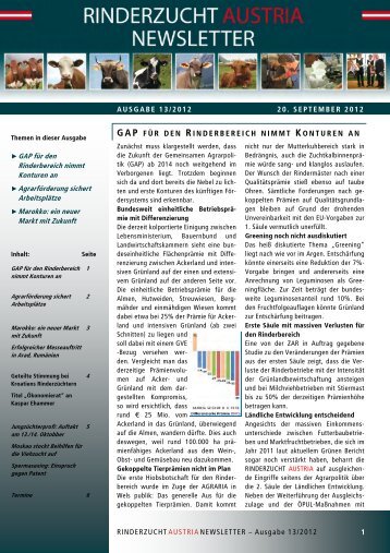 ZAR - Newsletter 13/2012