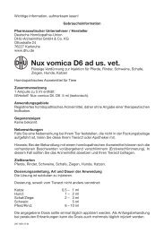 Nux vomica D6 ad us. vet. - DHU