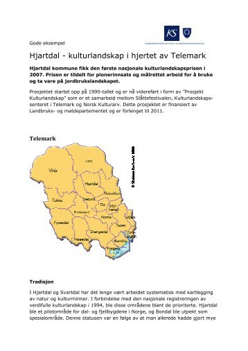 Hjartdal - kulturlandskap i hjertet av Telemark - KS