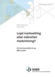 Lojal iverksetting eller mÃ¥lrettet medvirkning? - Interreg.no