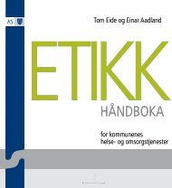 EtikkhÃ¥ndboka - for kommunenes helse- og omsorgstjenester - KS