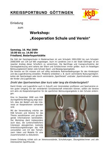 Workshop - Kreissportbund GÃ¶ttingen eV