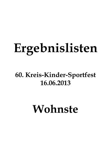 Ergebnislisten 60. Kreis-Kinder-Sportfest - Ksb-rotenburg.de