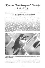 BULLETIN - Kansas Ornithological Society