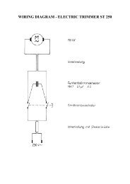 WIRING DIAGRAM - ELECTRIC TRIMMER ST 250