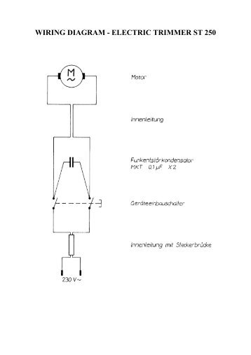 WIRING DIAGRAM - ELECTRIC TRIMMER ST 250